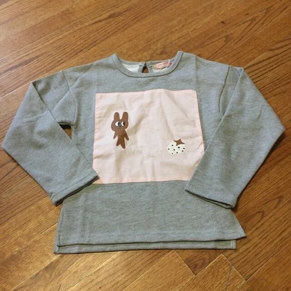 Yameinixi Girls Sweatshirt‎ Size 5 110 Bunny Strawberry Instastyle Top NEW - Picture 5 of 5